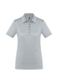 Womens Aero Short Sleeve Polo - Silver