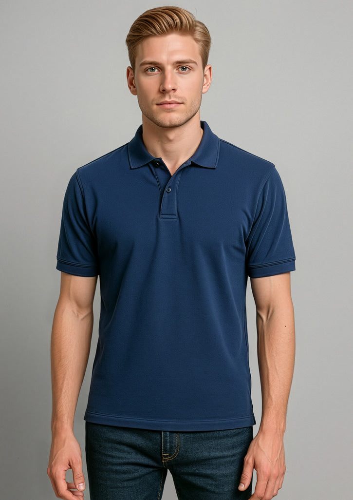 Mens Oceana Short Sleeve Polo - Navy