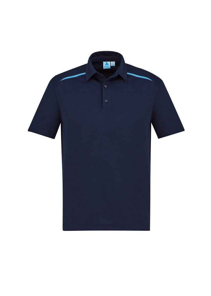Mens Sonar Short Sleeve Polo - Navy/Sky