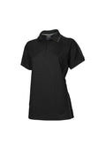 Womens Resort Short Sleeve Polo - Black/Charcoal