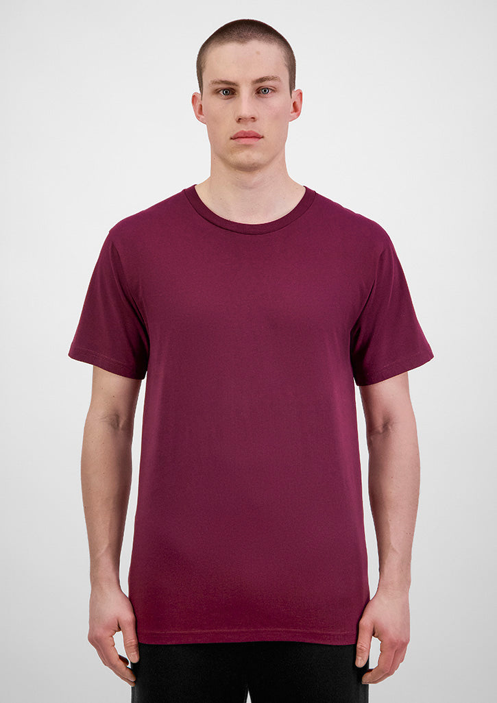 Basis Mens Short Sleeve Tee - Plum
