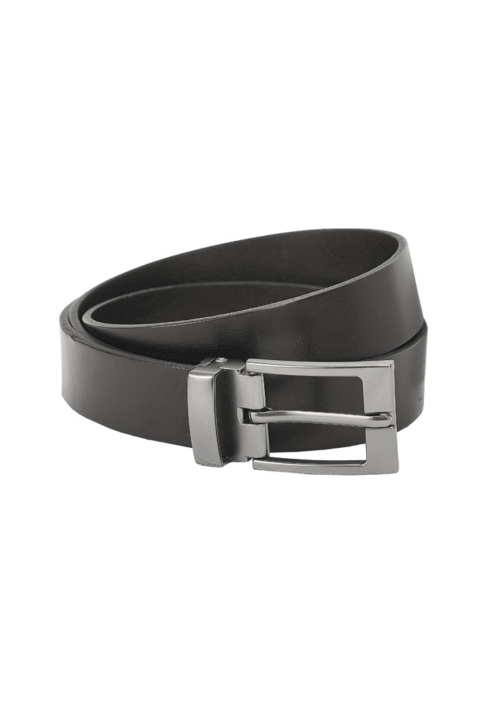 Leather Mens Belt - Black back