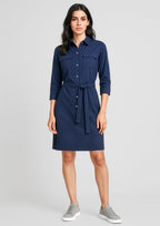 Chloe Womens Dress - Navy
