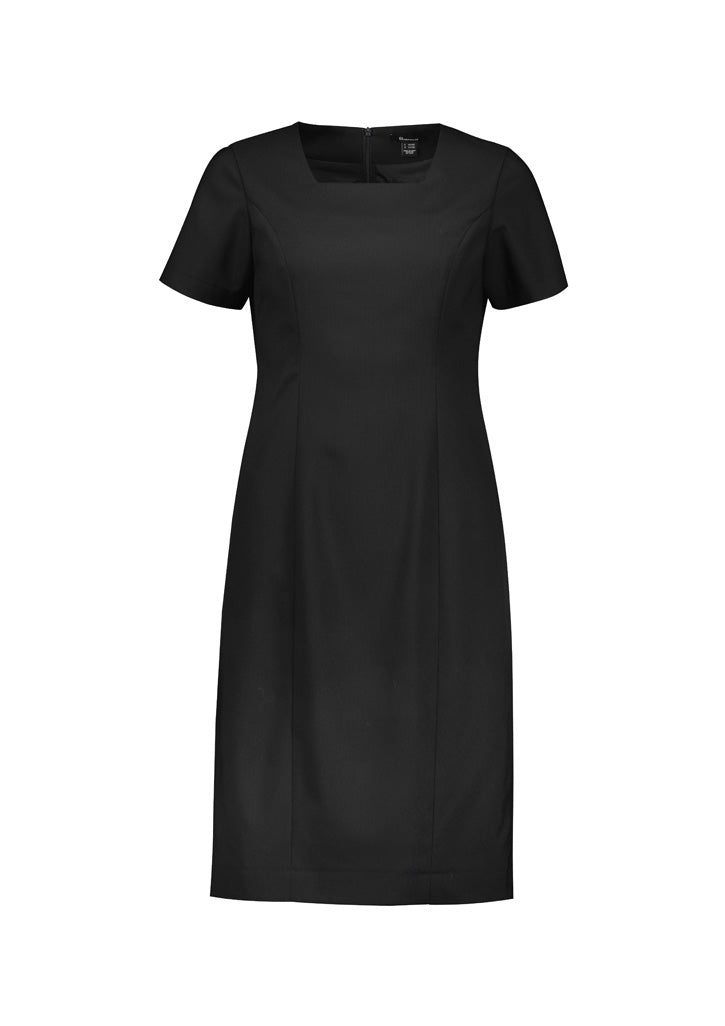 Renew Womens Short Sleeve Dress - Pencil Black back
