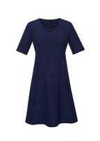 Siena Womens Extended Short Sleeve Dress - Marine back