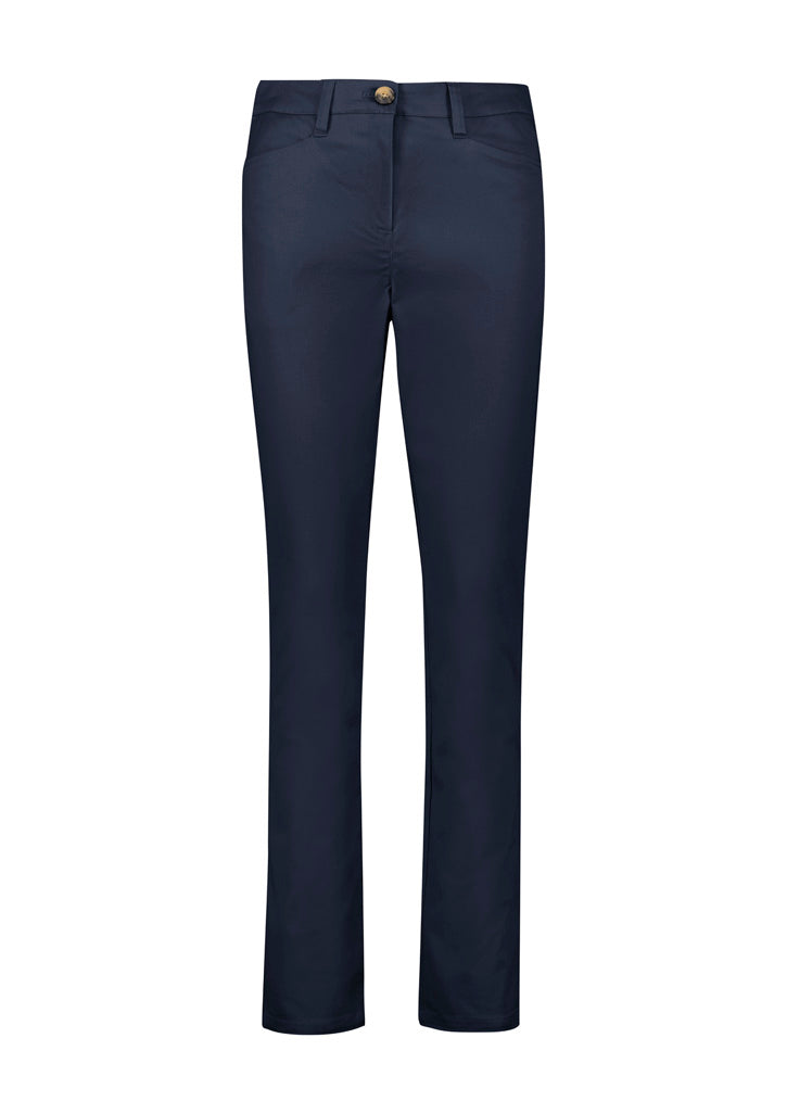 Traveller Womens Slim Leg Stretch Chino Pant - Navy back