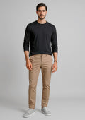 Traveller Mens Tapered Stretch Chino Pant - Desert