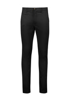 Traveller Mens Tapered Stretch Chino Pant - Black back