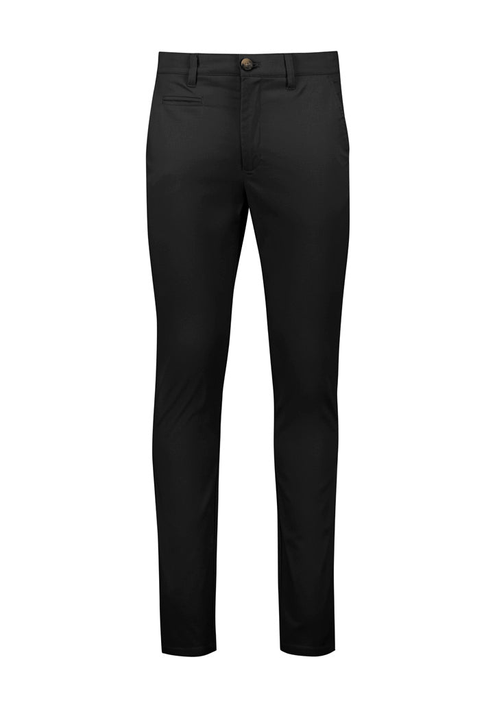 Traveller Mens Tapered Stretch Chino Pant - Black back