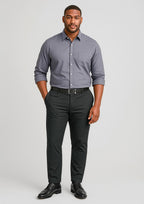 Traveller Mens Modern Stretch Chino Pant - Black