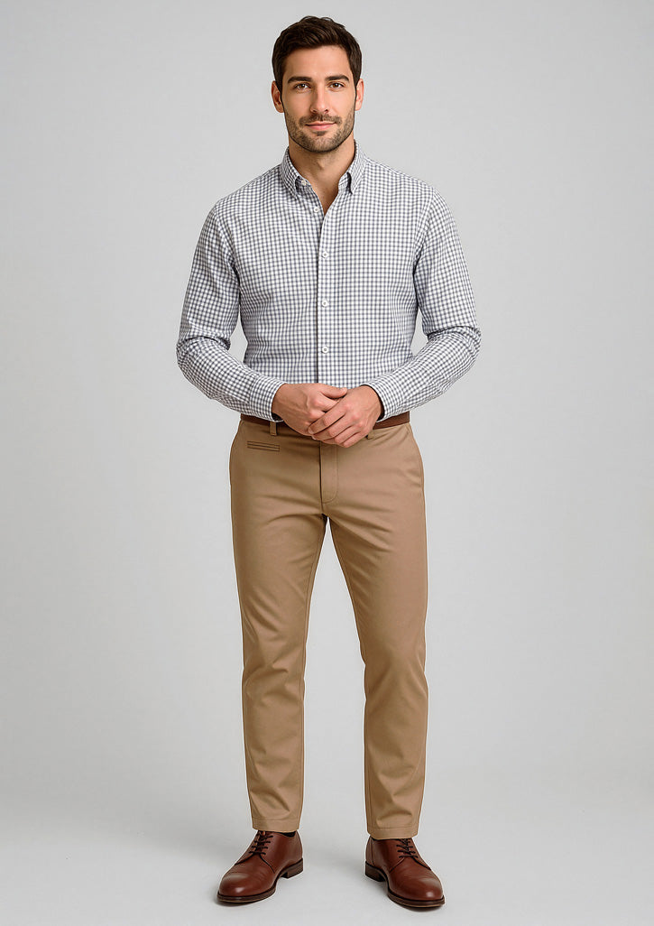 Traveller Mens Modern Stretch Chino Pant - Desert