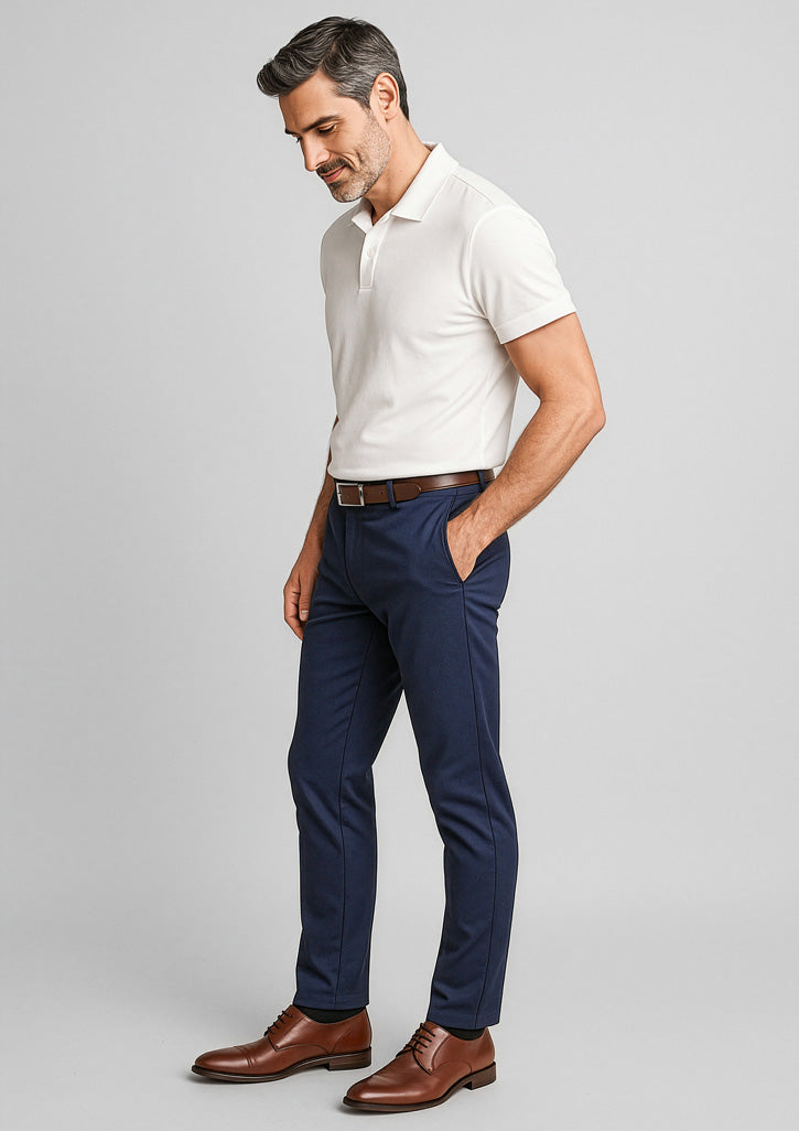 Traveller Mens Modern Stretch Chino Pant - Navy