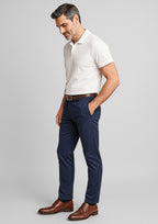 Traveller Mens Modern Stretch Chino Pant - Navy