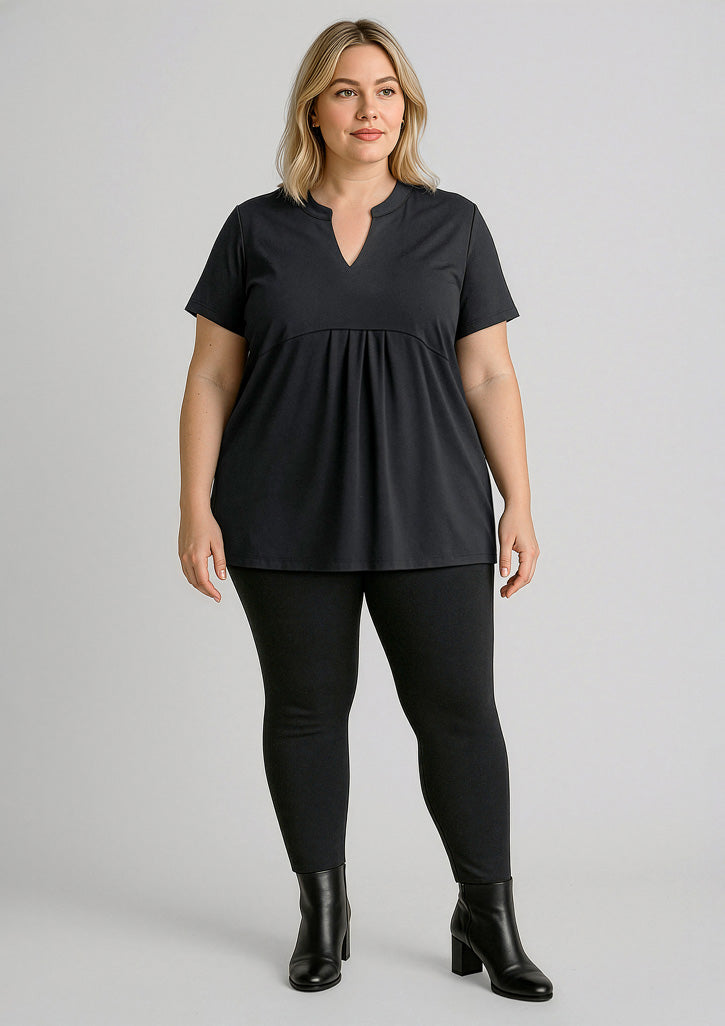 Scuba Ponte Womens High-rise Pull-on Corporate Legging - Black