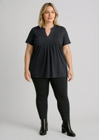 Scuba Ponte Womens High-rise Pull-on Corporate Legging - Black