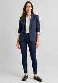 Scuba Ponte Womens High-rise Pull-on Corporate Legging - Navy