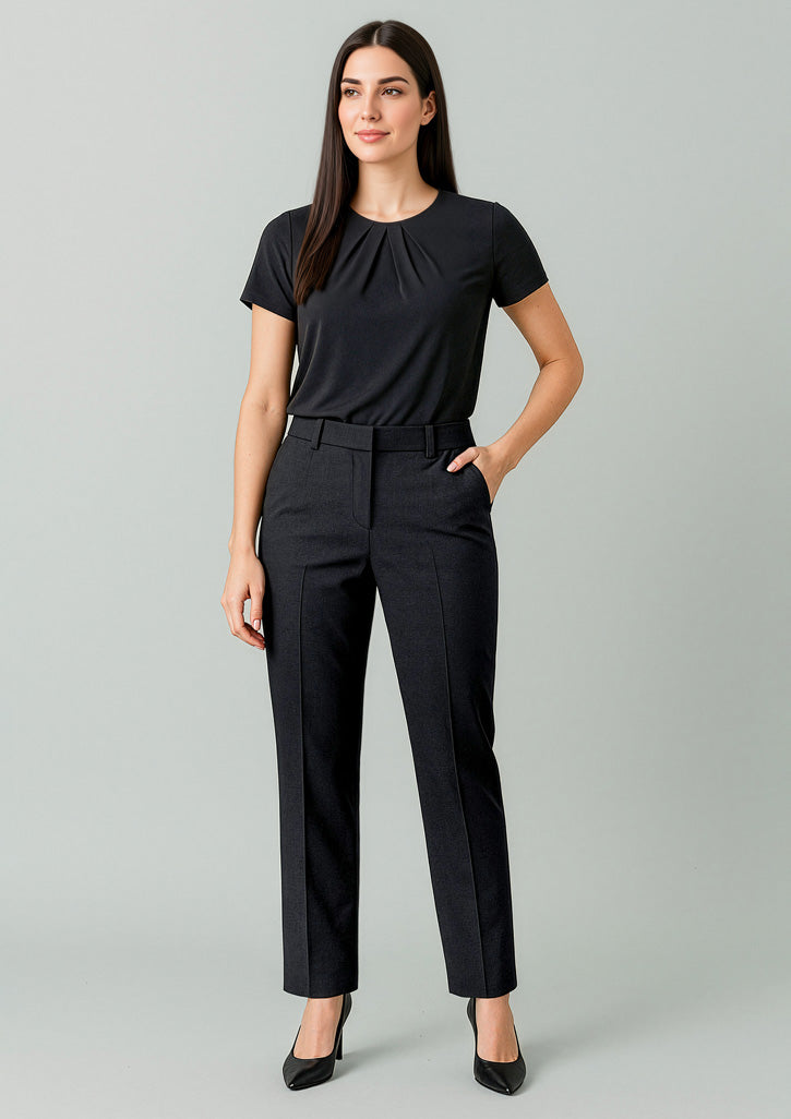 Renew Womens Tapered Adjustable Waist Pant - Pencil Black