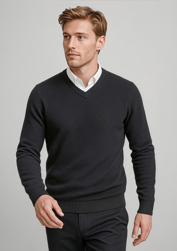 Osaka Mens Pineapple Knit Jumper - Black