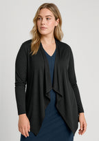 Sofia Womens Waterfall Cardigan - Black