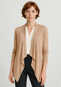 Sofia Womens Waterfall Cardigan - Camel
