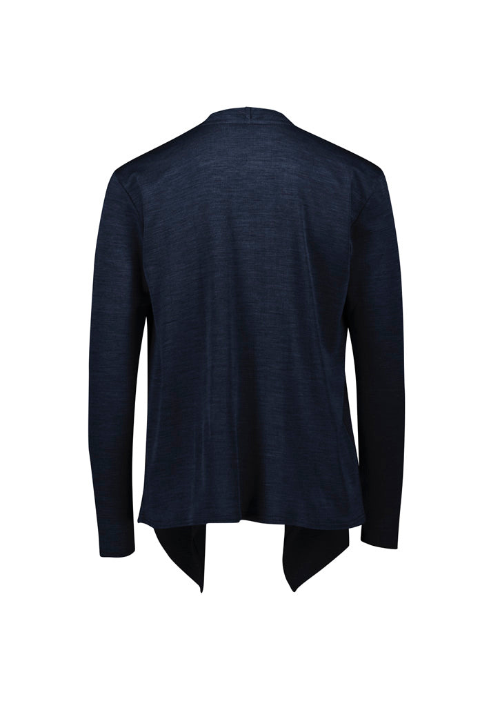 Sofia Womens Waterfall Cardigan - Navy back
