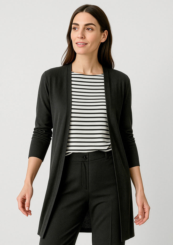 Chelsea Womens Longline Cardigan - Black