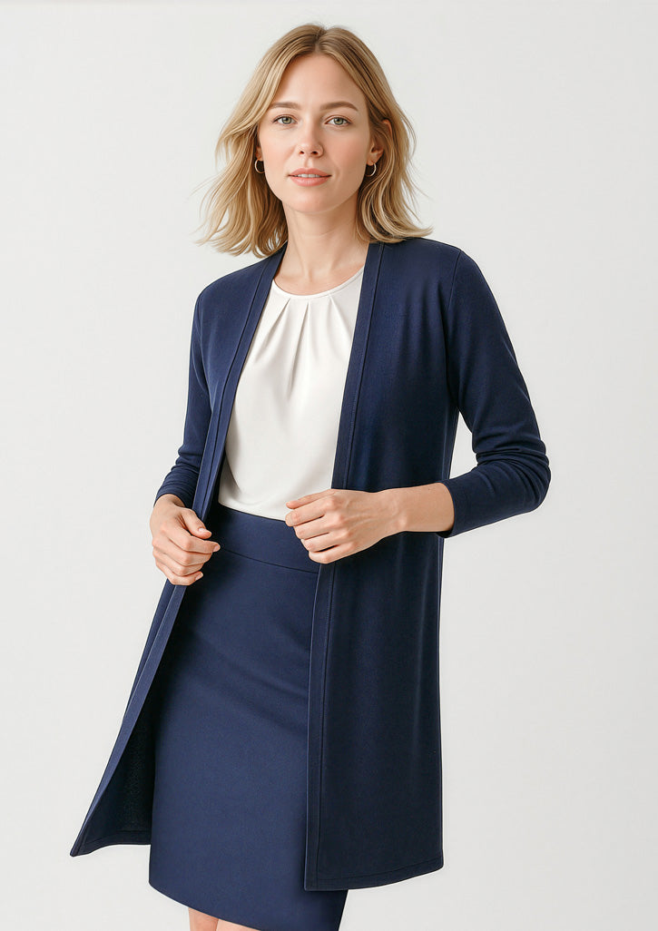 Chelsea Womens Longline Cardigan - Navy