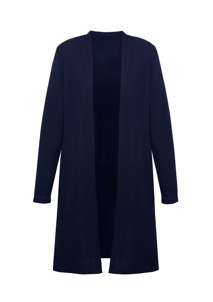 Chelsea Womens Longline Cardigan - Navy back