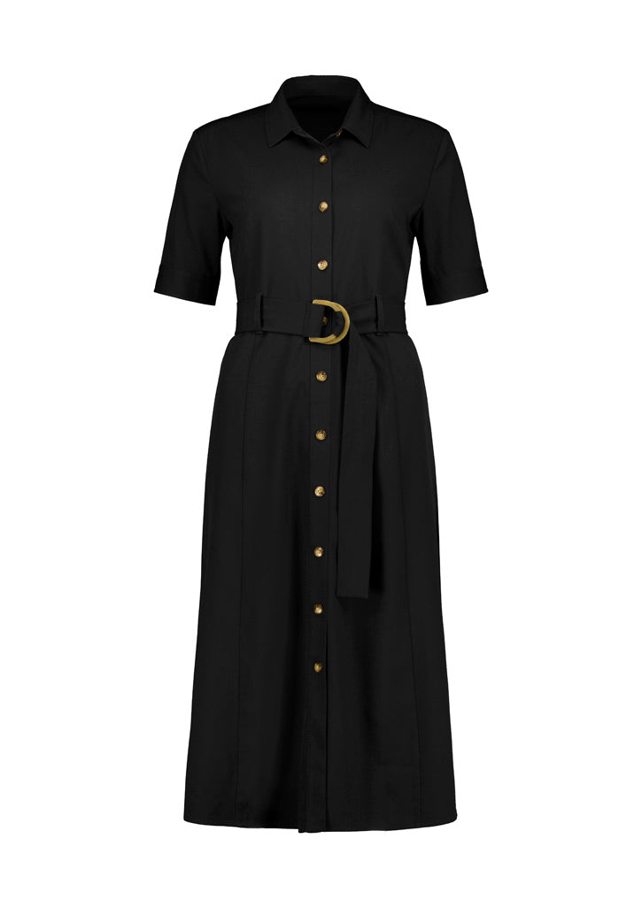 Adele Womens Midi Dress - Black back