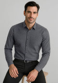 Noah Mens Long Sleeve Shirt - Black/White