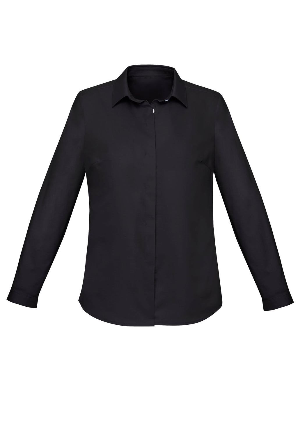 Charlie Womens Long Sleeve Shirt - Black