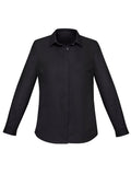 Charlie Womens Long Sleeve Shirt - Black