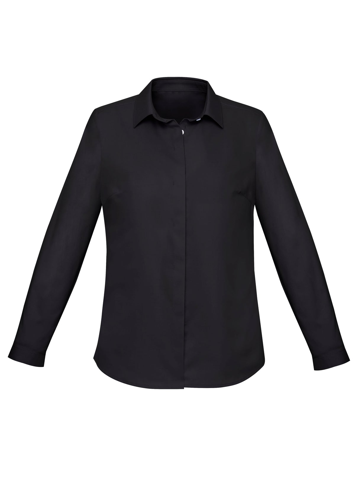 Charlie Womens Long Sleeve Shirt - Black