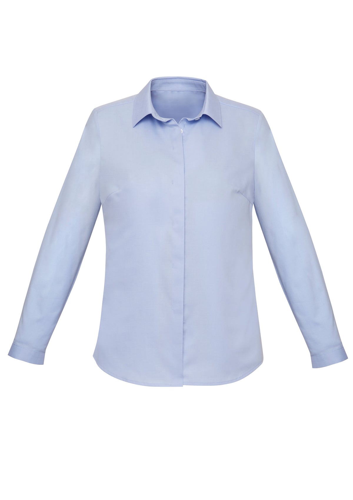 Charlie Womens Long Sleeve Shirt - Blue Chambray