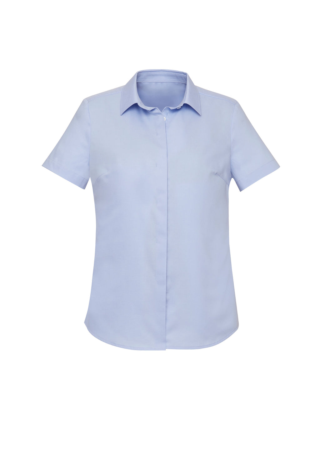Charlie Womens Short Sleeve Shirt - Blue Chambray