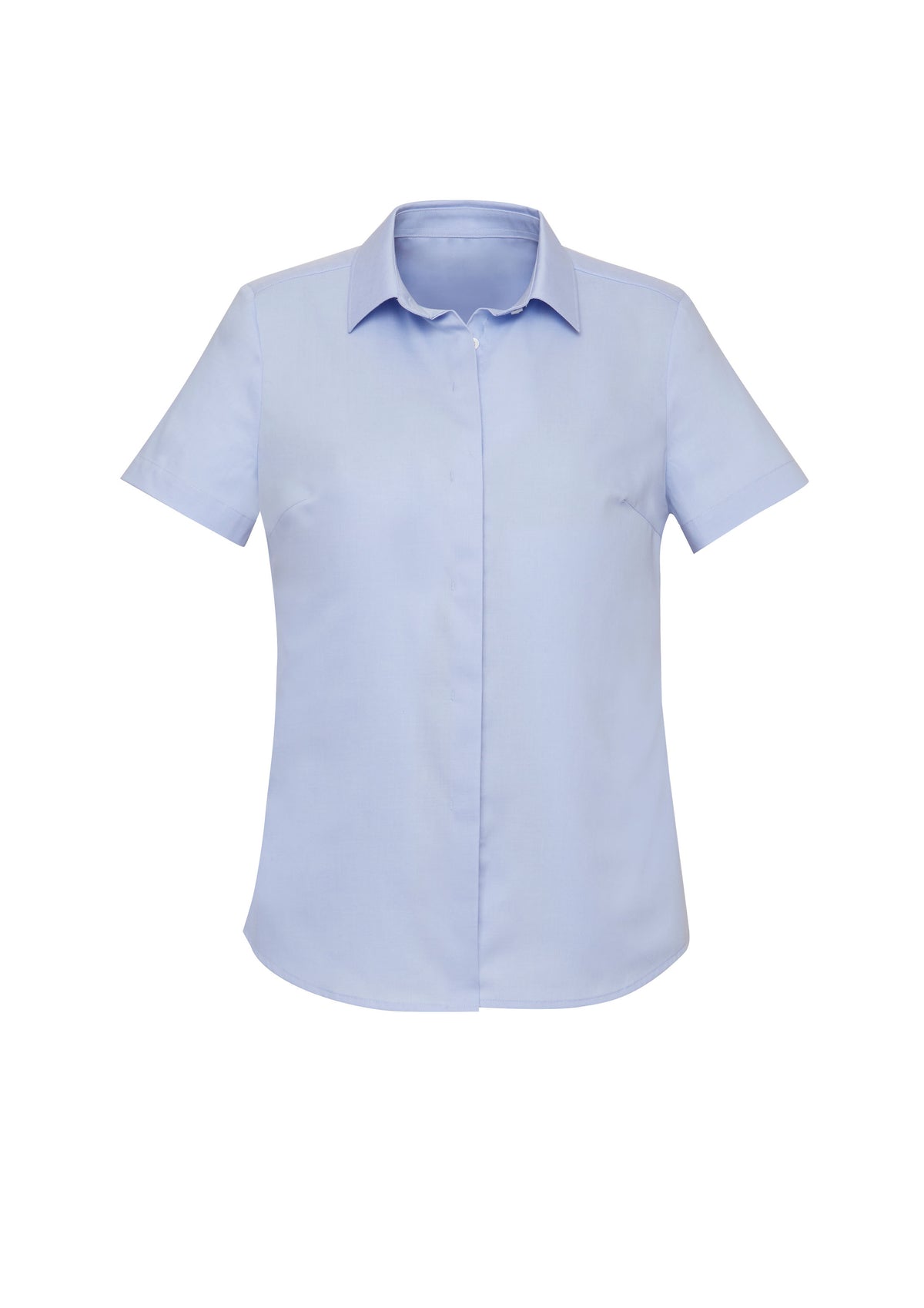 Charlie Womens Short Sleeve Shirt - Blue Chambray