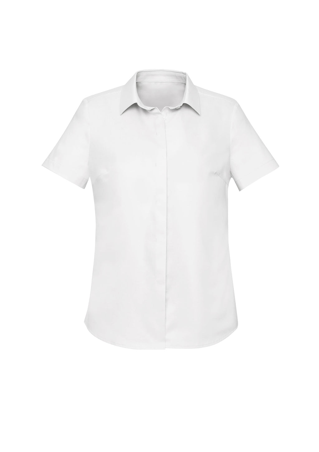 Charlie Womens Short Sleeve Shirt - White