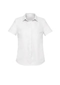 Charlie Womens Short Sleeve Shirt - White