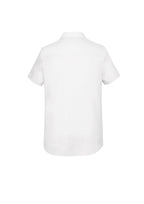 Charlie Womens Short Sleeve Shirt - White back