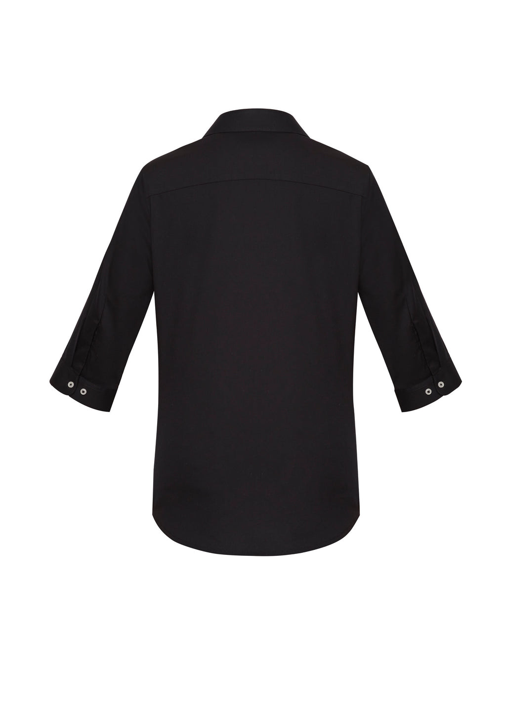 Charlie Womens 3/4 Sleeve Shirt - Black back