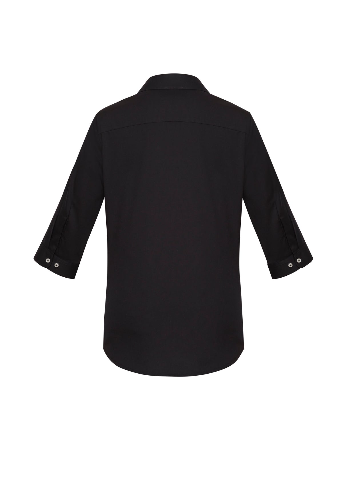 Charlie Womens 3/4 Sleeve Shirt - Black back