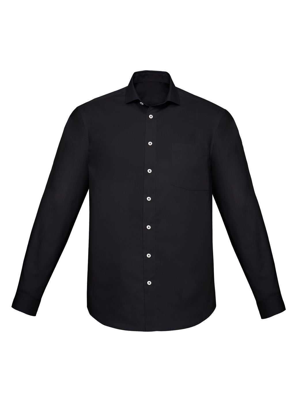 Charlie Mens Classic Fit Long Sleeve Shirt - Black back