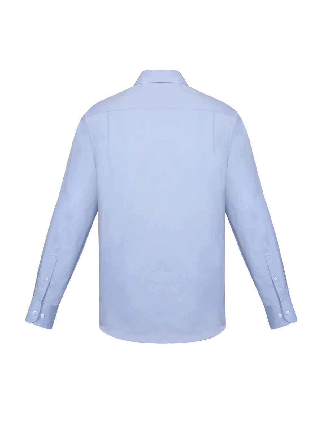 Charlie Mens Classic Fit Long Sleeve Shirt - Blue Chambray back