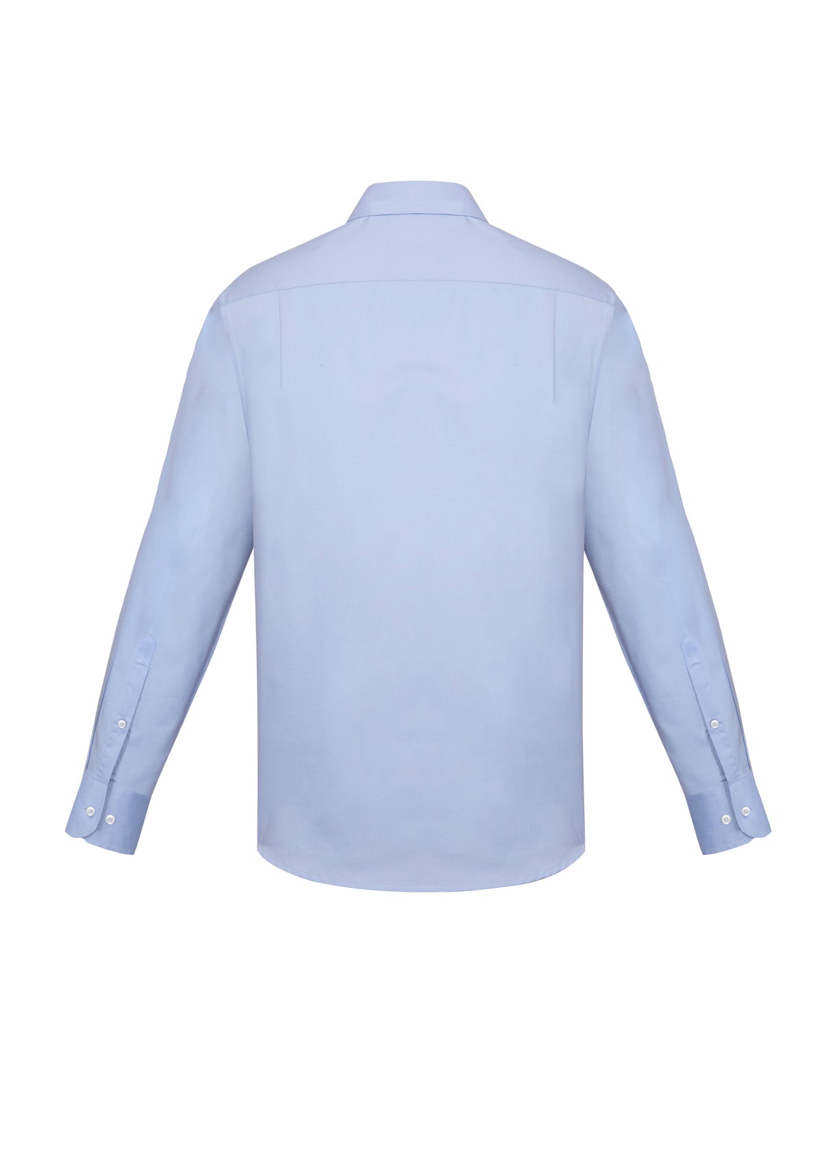 Charlie Mens Classic Fit Long Sleeve Shirt - Blue Chambray back