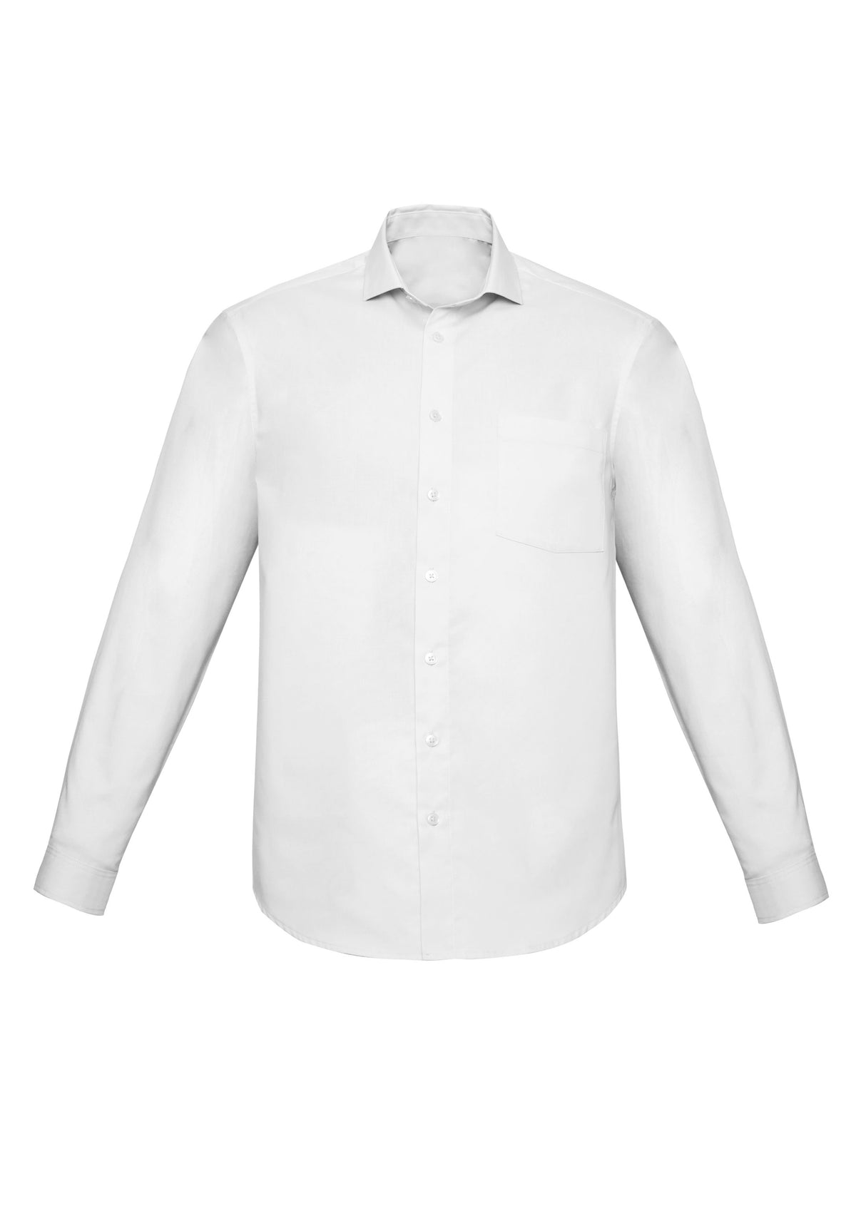 Charlie Mens Classic Fit Long Sleeve Shirt - White back