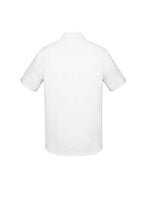 Charlie Mens Classic Fit Short Sleeve Shirt - White back