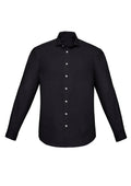 Charlie Mens Slim Fit Long Sleeve Shirt - Black
