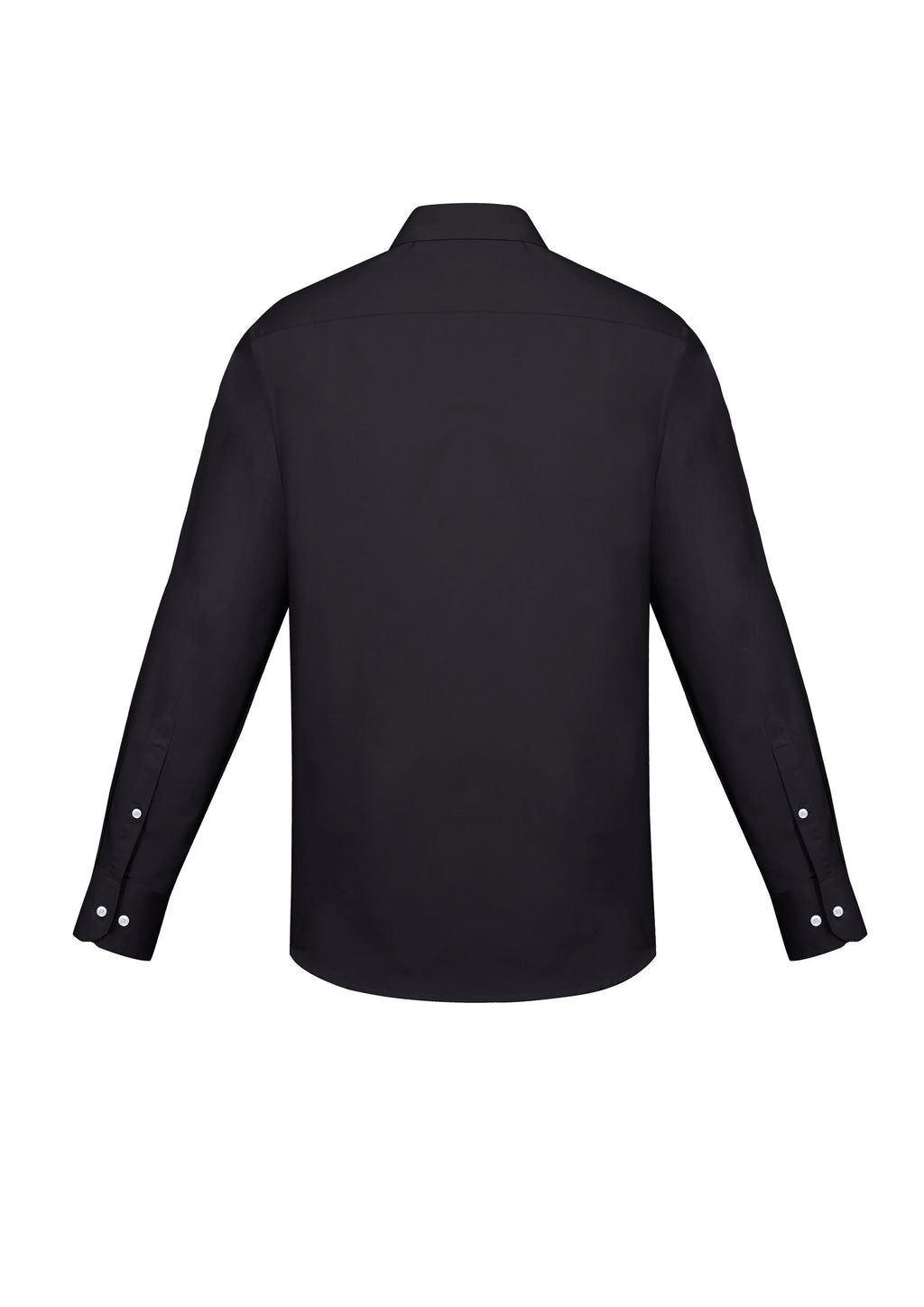 Charlie Mens Slim Fit Long Sleeve Shirt - Black back