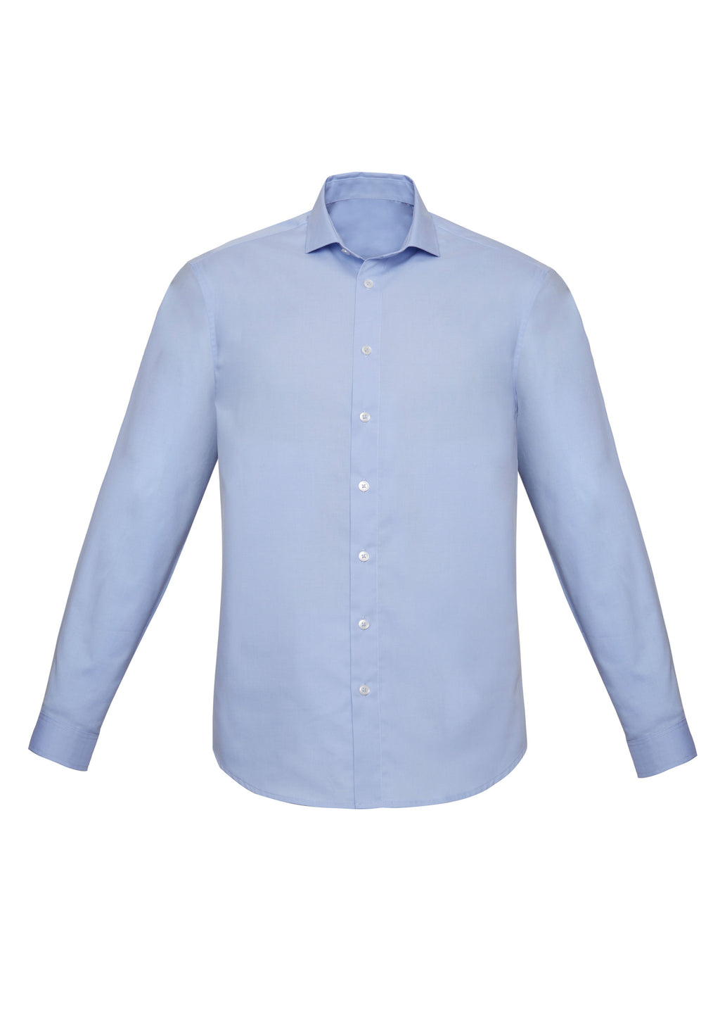 Charlie Mens Slim Fit Long Sleeve Shirt - Blue Chambray back