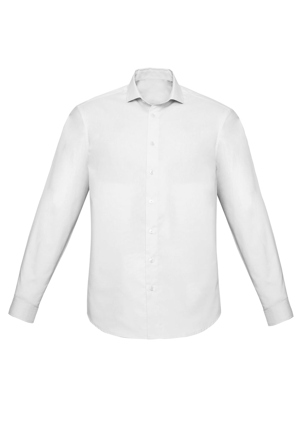 Charlie Mens Slim Fit Long Sleeve Shirt - White back